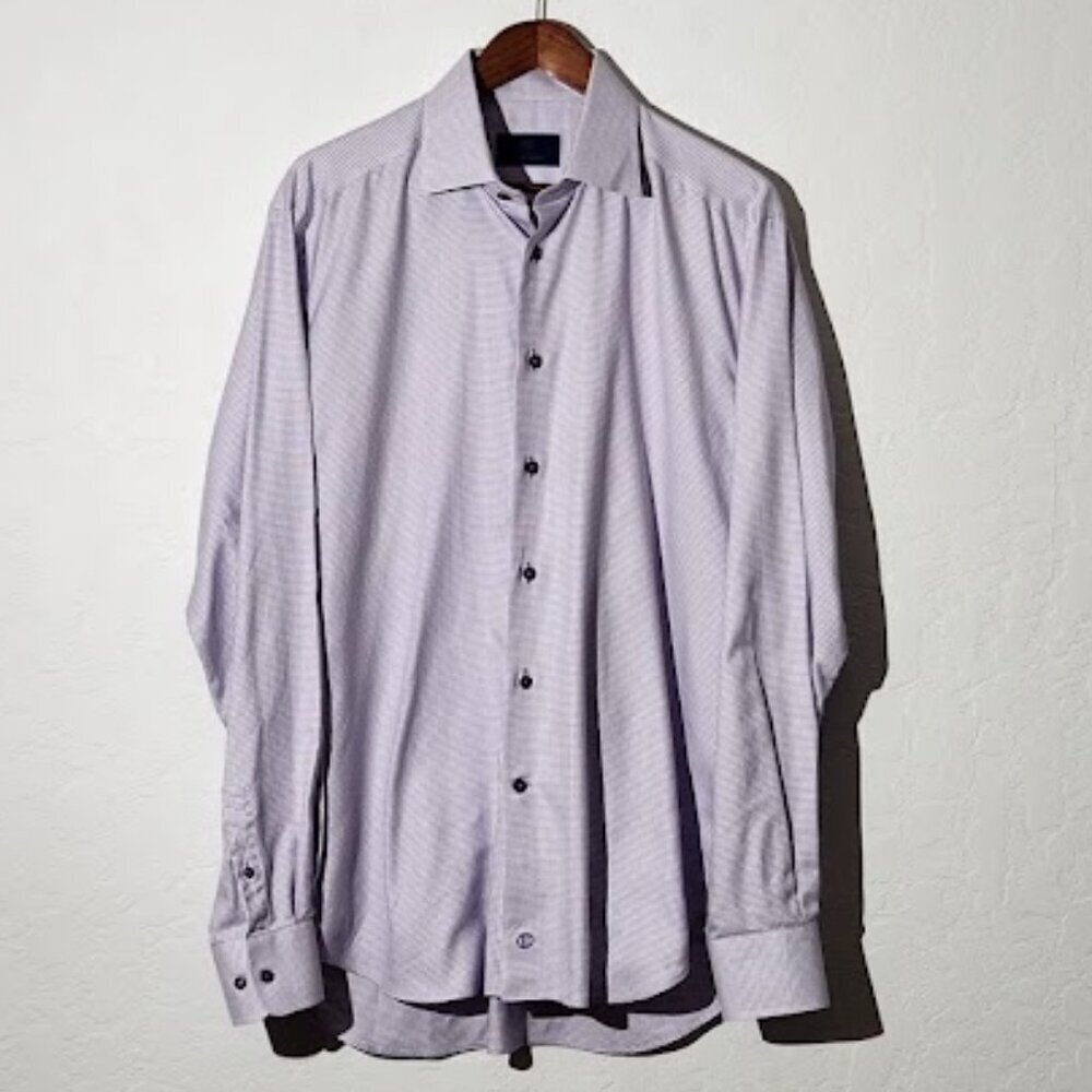 David Donahue Men's Long Sleeve Dress Shirt Size 16.5